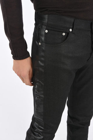 5 Pocket Denims with Side Shiny Printed Bands