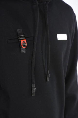 Hoodie with Breast-pocket and Applications