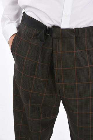 Virgin Wool Checked Pants