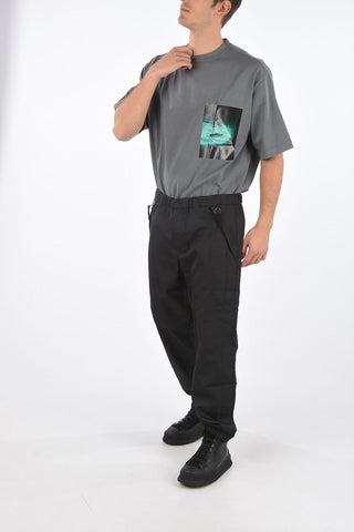 Drop Crotch Wide Leg Pants