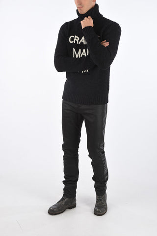 Pullover a Collo Alto CRAFTS MAN SHIP con Ricamo Frontale