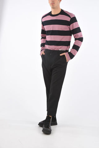 Pantalone In Lana Vergine con Zip alla Caviglia