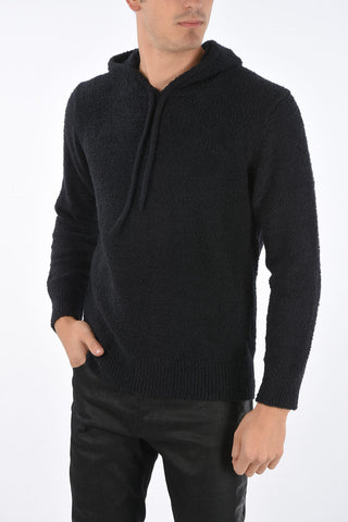 Felpa in Cotone SMILE con Cappuccio e Ricamo Posteriore