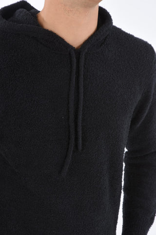 Felpa in Cotone SMILE con Cappuccio e Ricamo Posteriore