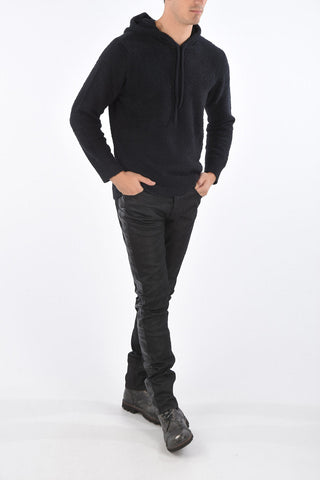 Felpa in Cotone SMILE con Cappuccio e Ricamo Posteriore