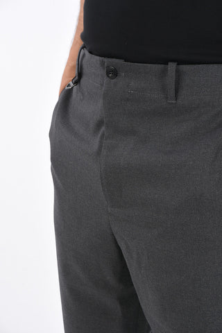 Pantalone Drop Crotch in Lana Vergine