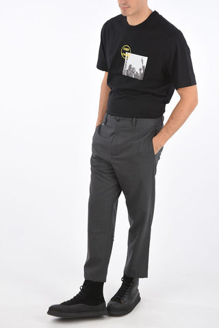 Pantalone Drop Crotch in Lana Vergine