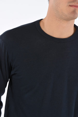 Maglia Girocollo in Cotone e Cashmere