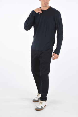 Maglia Girocollo in Cotone e Cashmere