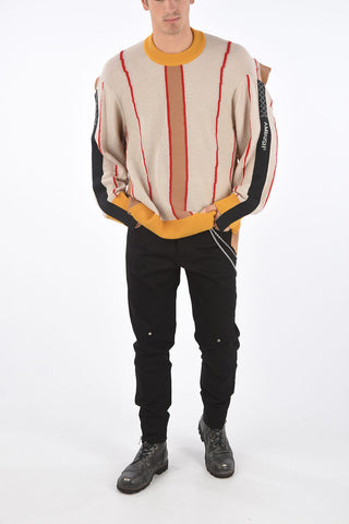 Patchwork Effect Pullover with Cape
