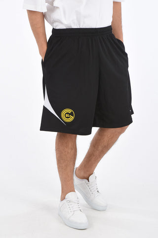 SOCCER Shorts with Print and Embroidered Logo