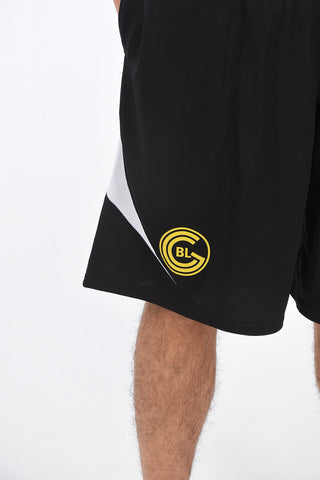 SOCCER Shorts with Print and Embroidered Logo