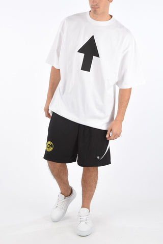 SOCCER Shorts with Print and Embroidered Logo