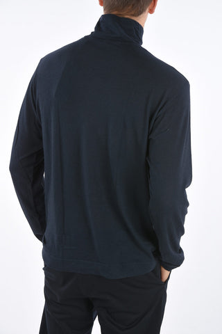 Maglia a Collo Alto in Cotone e Cashmere