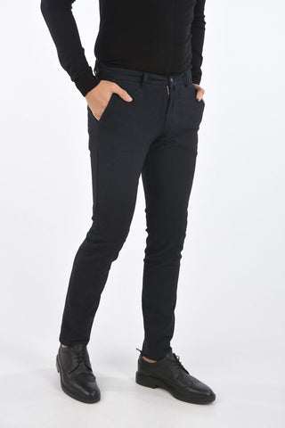 check Mid-rise waist chinos