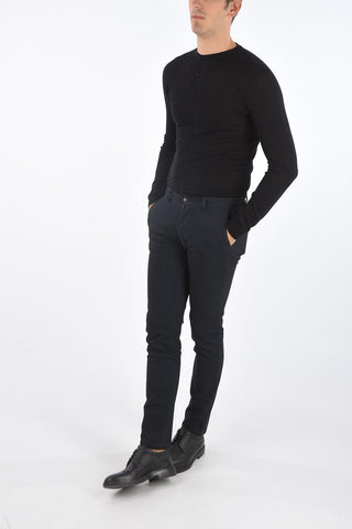 check Mid-rise waist chinos