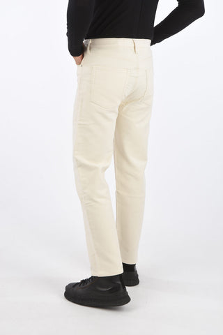 pantalone 5 tasche e tasca a filetto 1 bottone