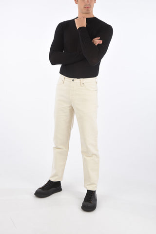 pantalone 5 tasche e tasca a filetto 1 bottone