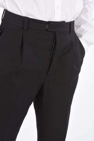 high waist Wide Leg single pleat Pants