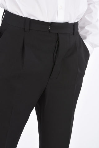 high waist Wide Leg single pleat Pants