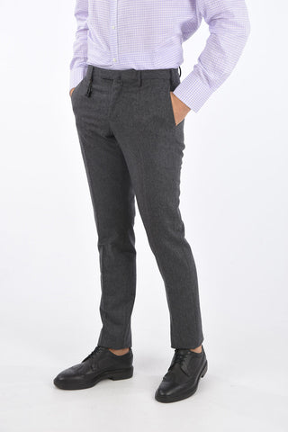 pantalone chinos in lana slim fit