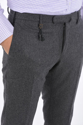 pantalone chinos in lana slim fit