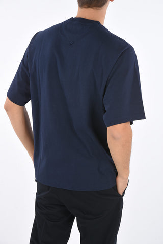 Crew Neck T-Shirt with Embroidered Logo