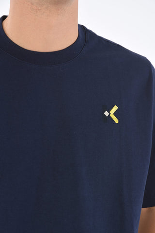 Crew Neck T-Shirt with Embroidered Logo