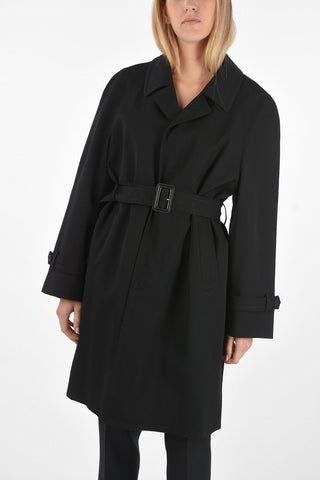 3 Buttons Wool Coat with Removable Lining