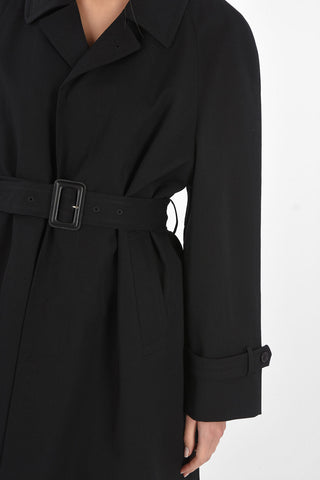 3 Buttons Wool Coat with Removable Lining