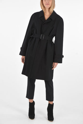 3 Buttons Wool Coat with Removable Lining
