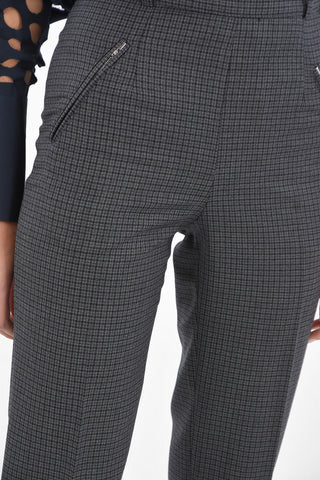 MM1 District Check High Waist Pants with Belt Loops