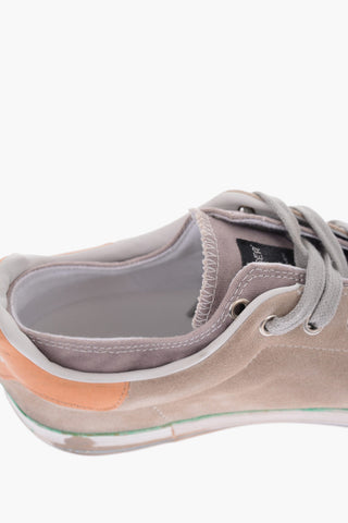 Vintage effect leather and fabric STARLESS Sneakers