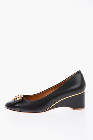 5.5 cm leather GIGI Wedge pumps