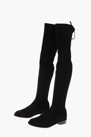 suede leather LOWLAND Over-the-knee boots