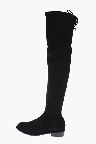 suede leather LOWLAND Over-the-knee boots