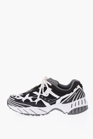 WHITE MOUNTAINEERING fabric GRID WEB sneakers