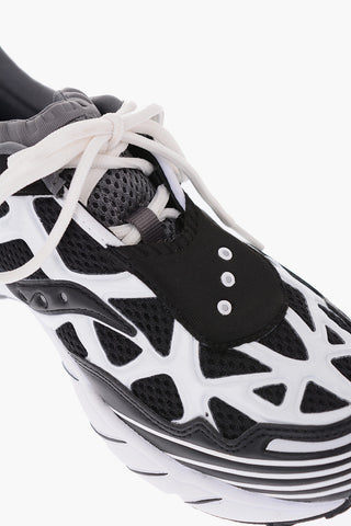 WHITE MOUNTAINEERING fabric GRID WEB sneakers