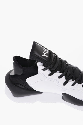 Y-3 YOHJI YAMAMOTO leather and fabric KAIWA Sneakers