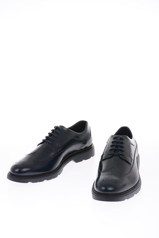 leather Derby brogues