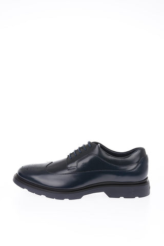 leather Derby brogues