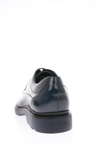 leather Derby brogues