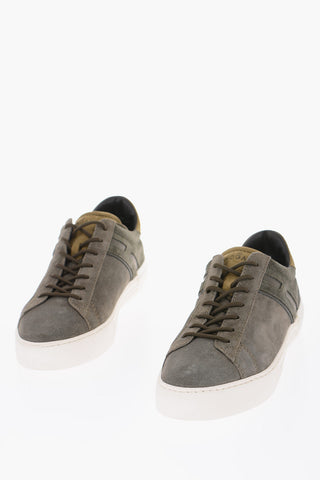 sneakers in pelle scamosciata