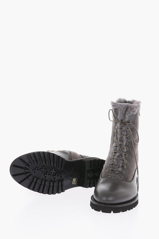 Anfibi LAURA in pelle con zip laterale