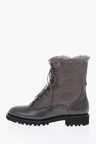 Anfibi LAURA in pelle con zip laterale