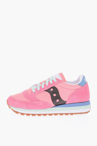 leather and fabric JAZZ TRIPLE sneakers