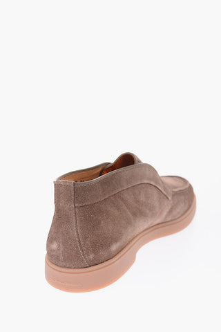 Scarpe in pelle scamosciata senza lacci