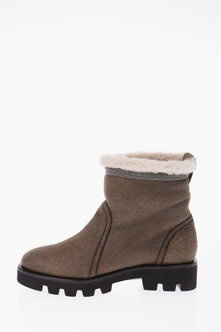 leather Ankle boots