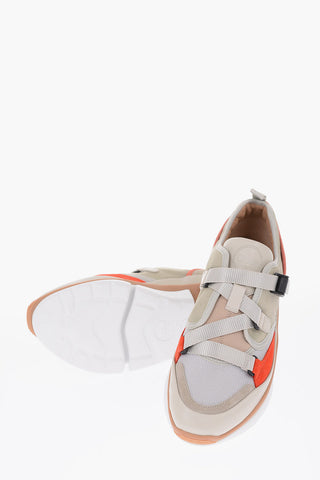 leather and fabric SONNIE sneakers