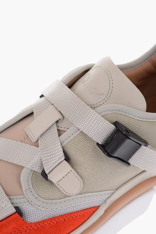 leather and fabric SONNIE sneakers